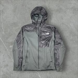 The North Face Gray Hooded Jacket Black Camo Denali